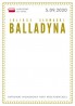 Plakat Narodowe Czytanie. Balladyna. 5.09.2020