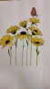 Klub Artysty- kolorowanka, żółte kwiaty