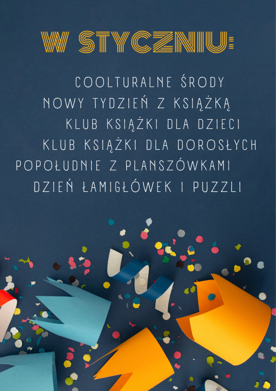 Plakat - Dzień Łamigłówek i Puzzli - styczeń 2024